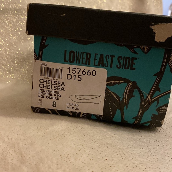 Ruby Red Ombré Ballet Flats NWT - Picture 5 of 5